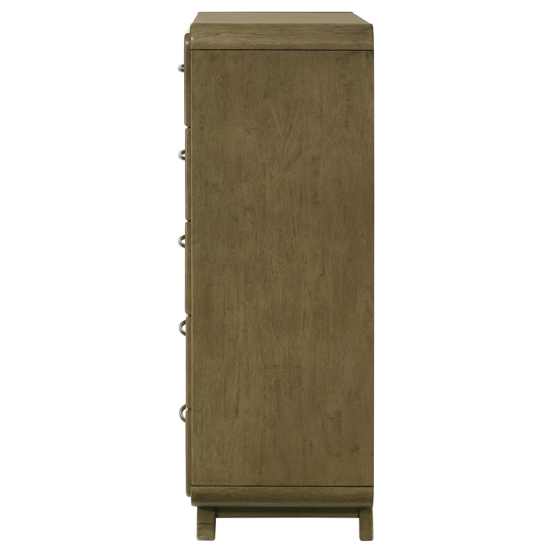 Amsbury 5-drawer Chest of Drawers Nutmeg - detail 5