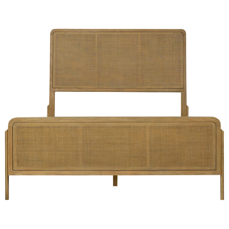 Arini 5-piece Queen Bedroom Set Sand Wash and Natural Cane - detail 4