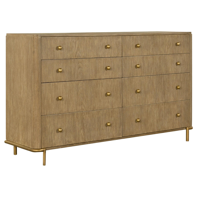Arini 5-piece Queen Bedroom Set Cream and Sand Wash - detail 7