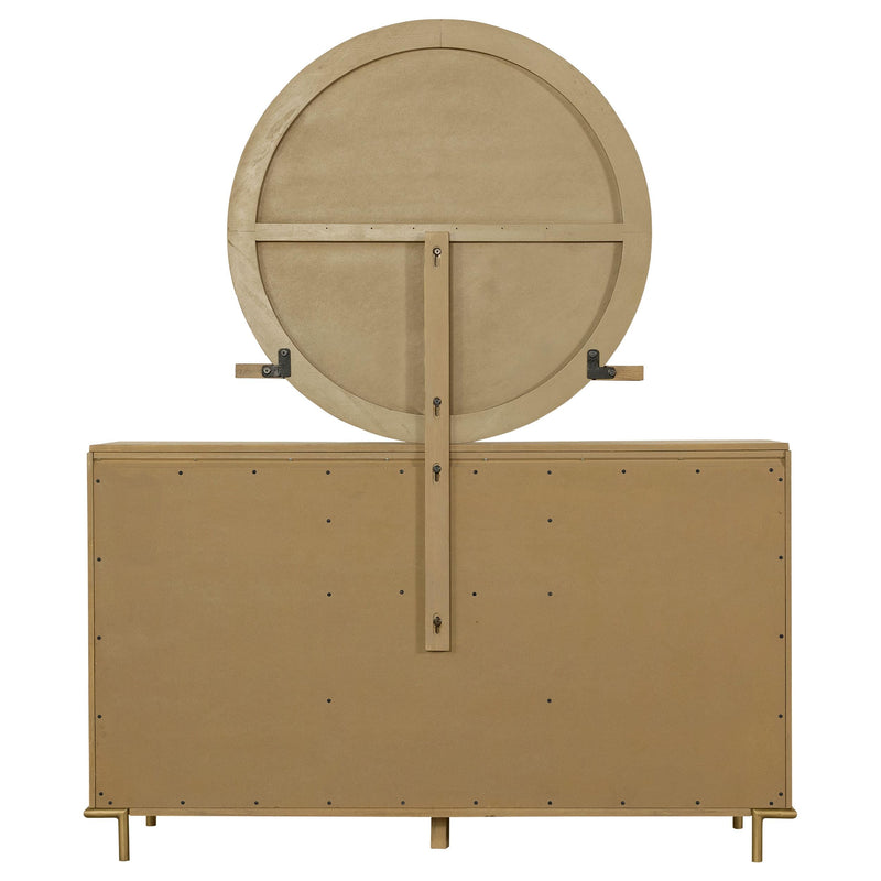 Arini 8-drawer Dresser with Mirror Sand Wash - detail 6