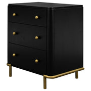 Arini 3-drawer Nightstand Black - detail 4