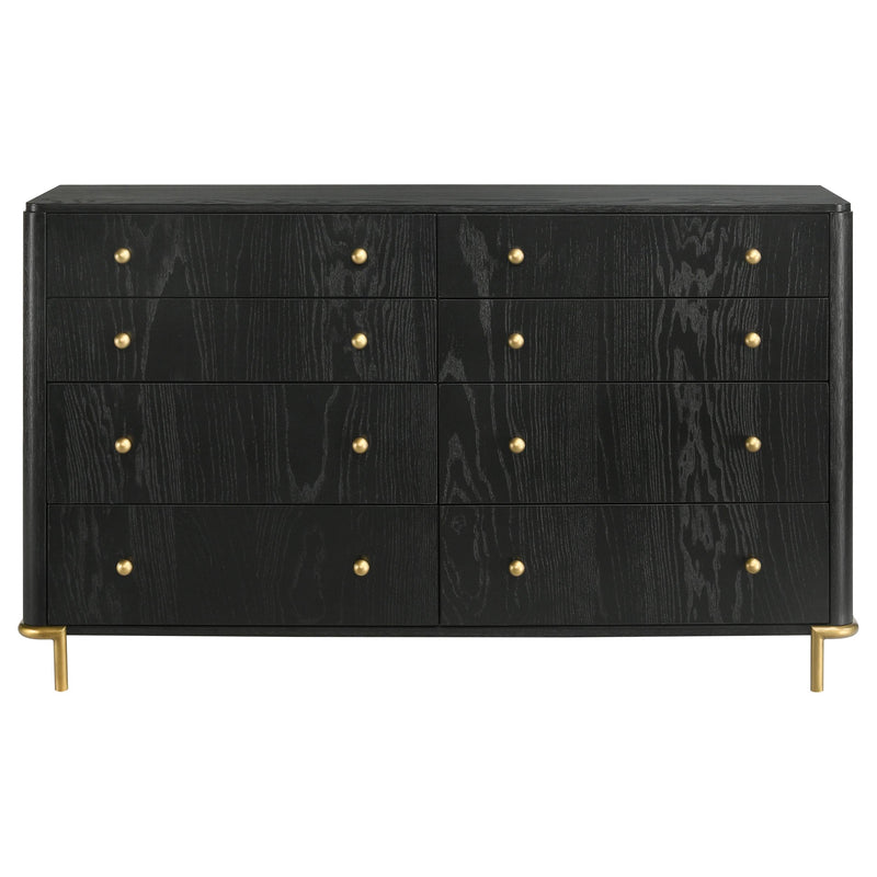 Arini 8-drawer Dresser Black - detail 3