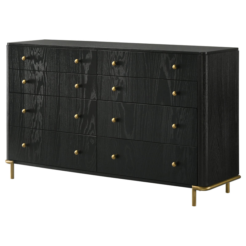 Arini 8-drawer Dresser Black - detail 4