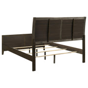 Wilkes 51-inch Upholstered Queen Bed Dark Cocoa - detail 4