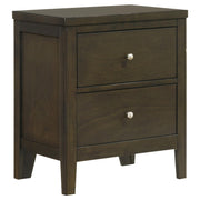 Wilkes 2-drawer Nightstand Bedside Table Dark Cocoa - alternate view