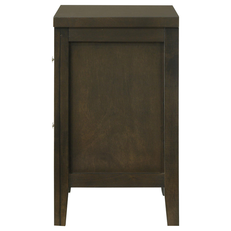 Wilkes 2-drawer Nightstand Bedside Table Dark Cocoa - detail 5