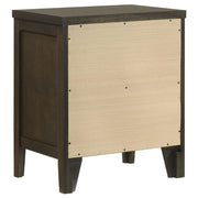 Wilkes 2-drawer Nightstand Bedside Table Dark Cocoa - detail 6