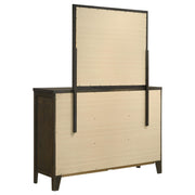 Wilkes 6-drawer Dresser and Mirror Dark Cocoa - detail 6