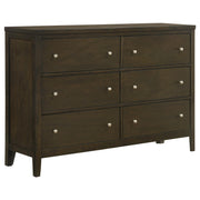 Wilkes 6-drawer Dresser Cabinet Dark Cocoa - alternate view