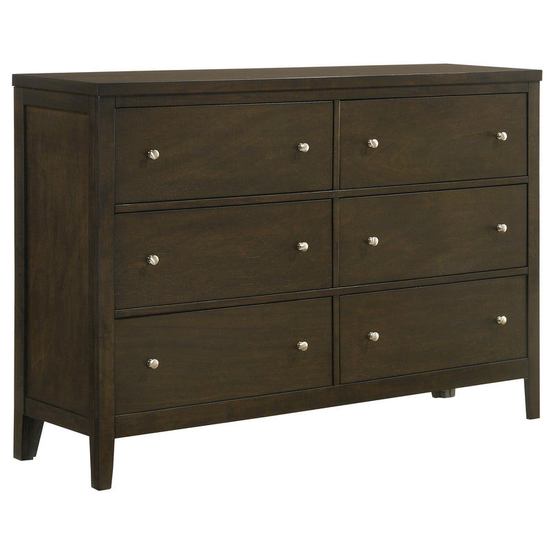 Wilkes 6-drawer Dresser Cabinet Dark Cocoa - alternate view