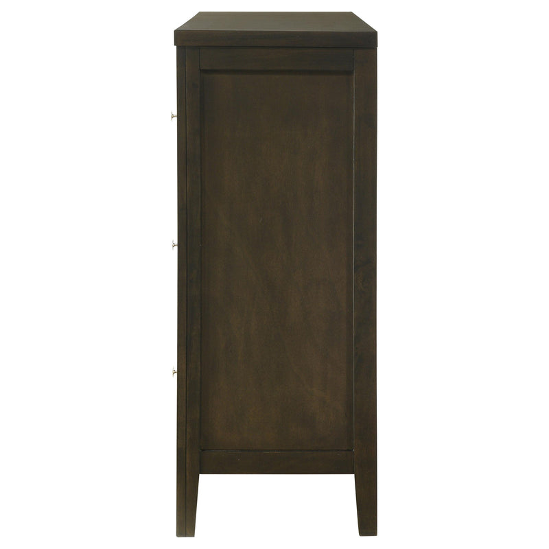 Wilkes 6-drawer Dresser Cabinet Dark Cocoa - detail 5