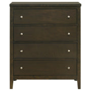 Wilkes 4-drawer Chest of Drawers Dark Cocoa - detail 3