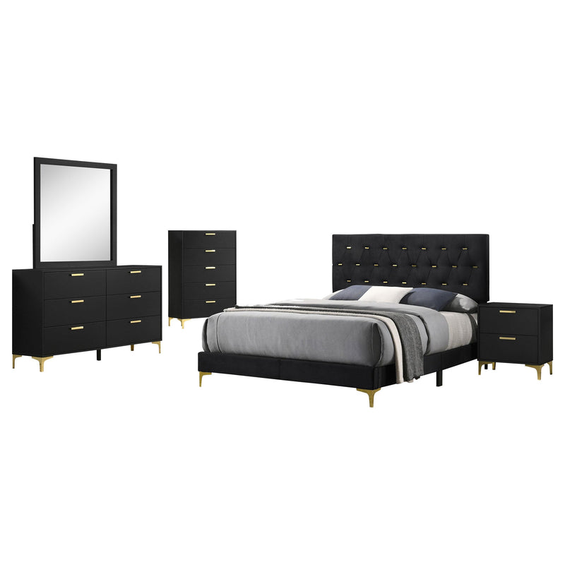 Kendall 5-piece Queen Bedroom Set Black - alternate view