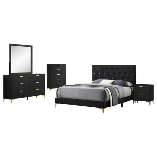 Kendall 5-piece Queen Bedroom Set Black - alternate view