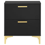 Kendall 2-drawer Nightstand Black - detail 3