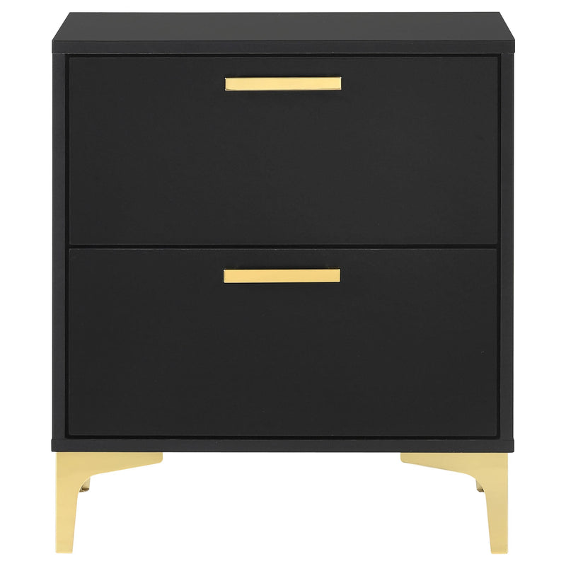 Kendall 2-drawer Nightstand Black - detail 3