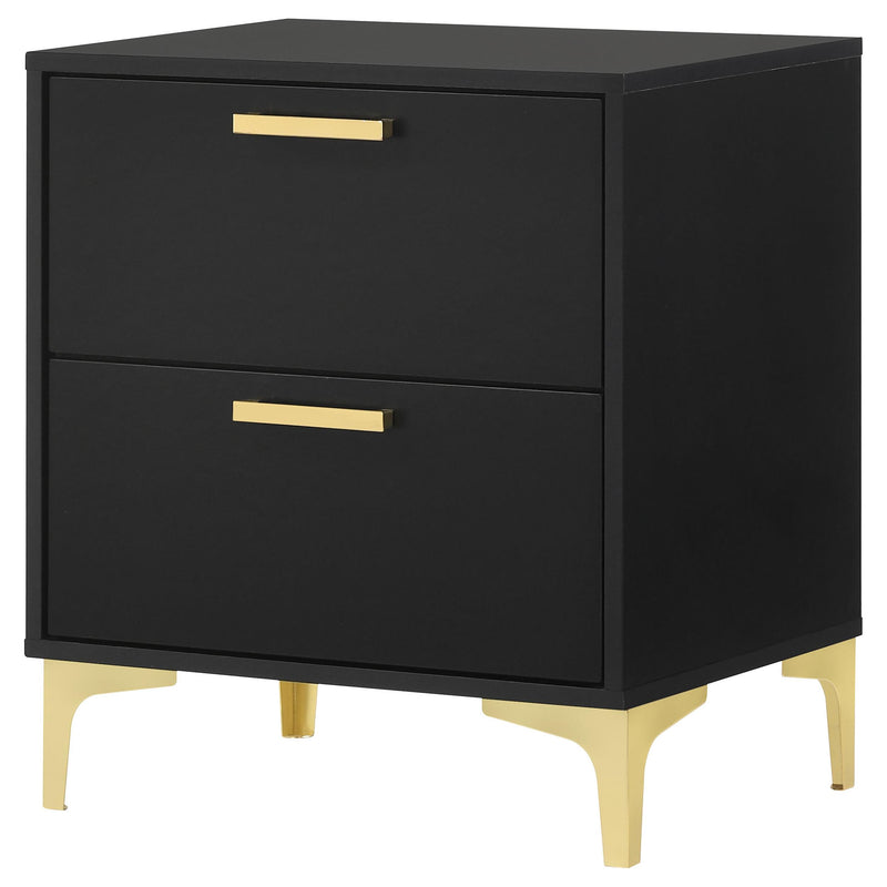 Kendall 2-drawer Nightstand Black - detail 4