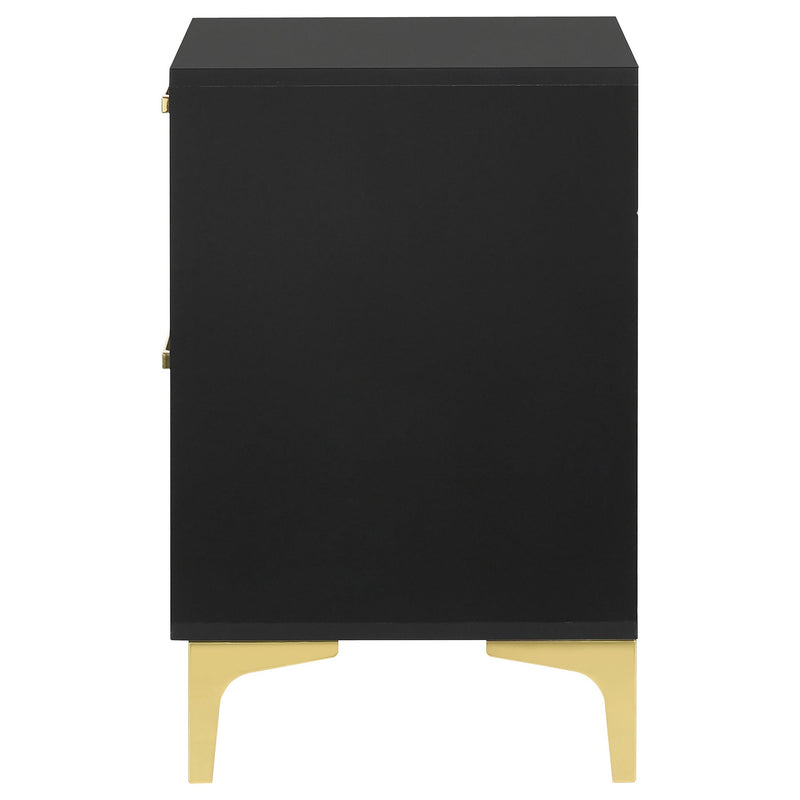 Kendall 2-drawer Nightstand Black - detail 5