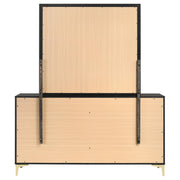 Kendall 6-drawer Dresser with Mirror Black - detail 7