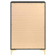 Kendall 5-drawer Bedroom Chest Black - detail 5