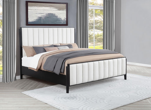 Brookmead 60-inch Upholstered Eastern King Bed Black