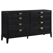Brookmead 5-piece Upholstered Queen Bedroom Set Black - detail 7