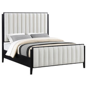 Brookmead 60-inch Upholstered Queen Bed Black - detail 3
