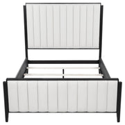 Brookmead 60-inch Upholstered Queen Bed Black - detail 4