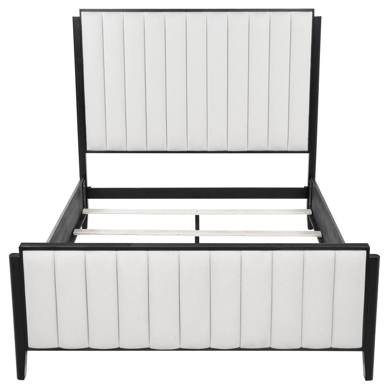 Brookmead 60-inch Upholstered Queen Bed Black - detail 4