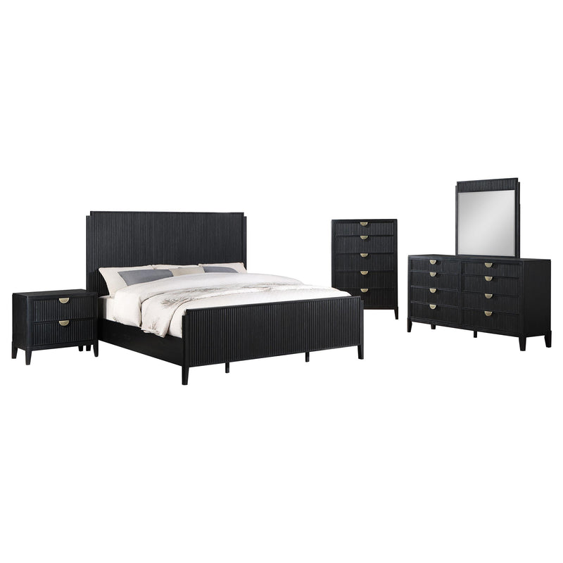 Brookmead 5-piece Queen Bedroom Set Black - alternate view