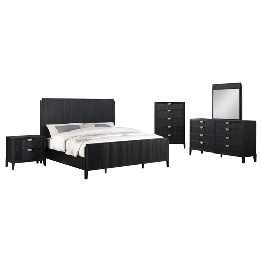 Brookmead 5-piece Queen Bedroom Set Black - alternate view