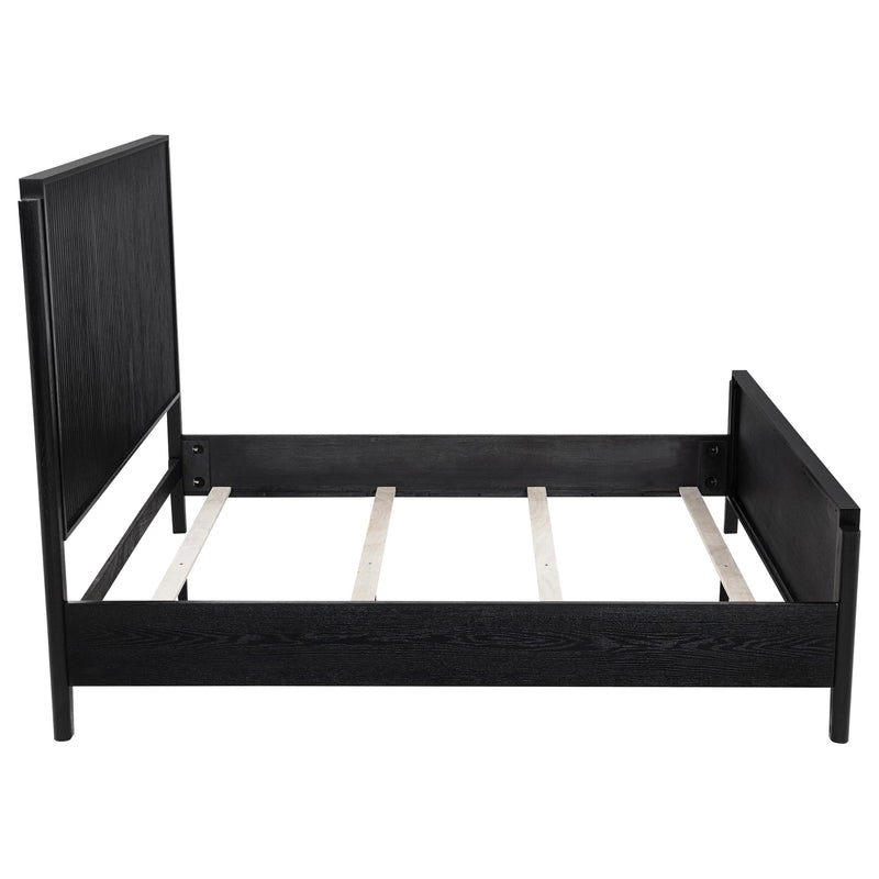 Brookmead Wood Queen Panel Bed Black - detail 6