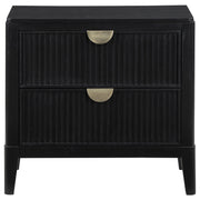 Brookmead 2-drawer Nightstand Black - detail 3