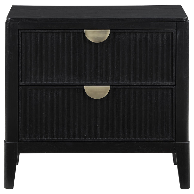 Brookmead 2-drawer Nightstand Black - detail 3
