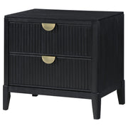 Brookmead 2-drawer Nightstand Black - detail 4