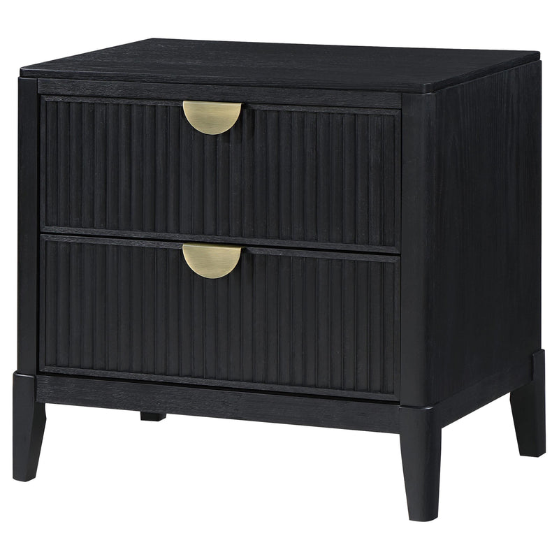 Brookmead 2-drawer Nightstand Black - detail 4