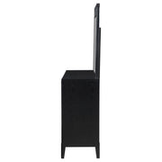 Brookmead 8-drawer Dresser with Mirror Black - detail 5