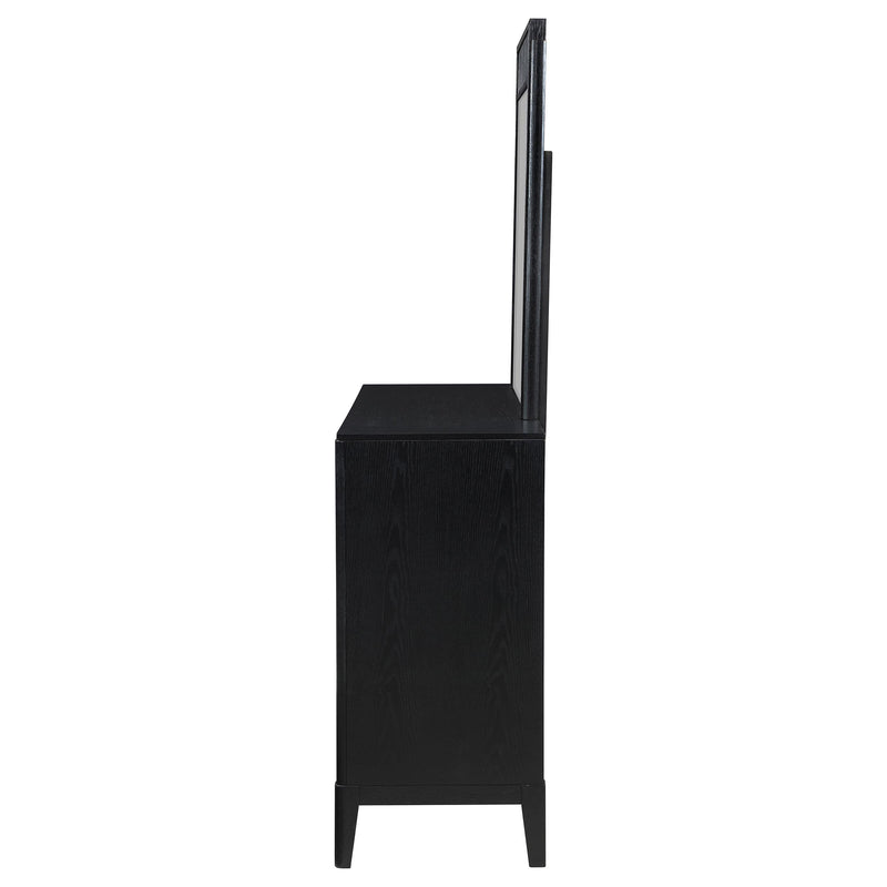 Brookmead 8-drawer Dresser with Mirror Black - detail 5