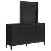 Brookmead 8-drawer Dresser with Mirror Black - detail 6