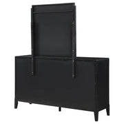Brookmead 8-drawer Dresser with Mirror Black - detail 8
