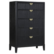 Brookmead 5-drawer Bedroom Chest Black - alternate view