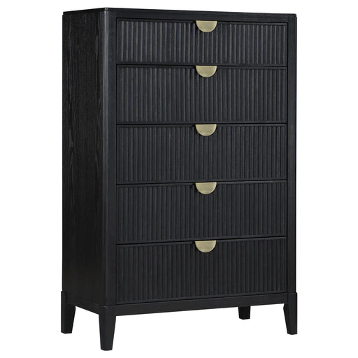 Brookmead 5-drawer Bedroom Chest Black - alternate view