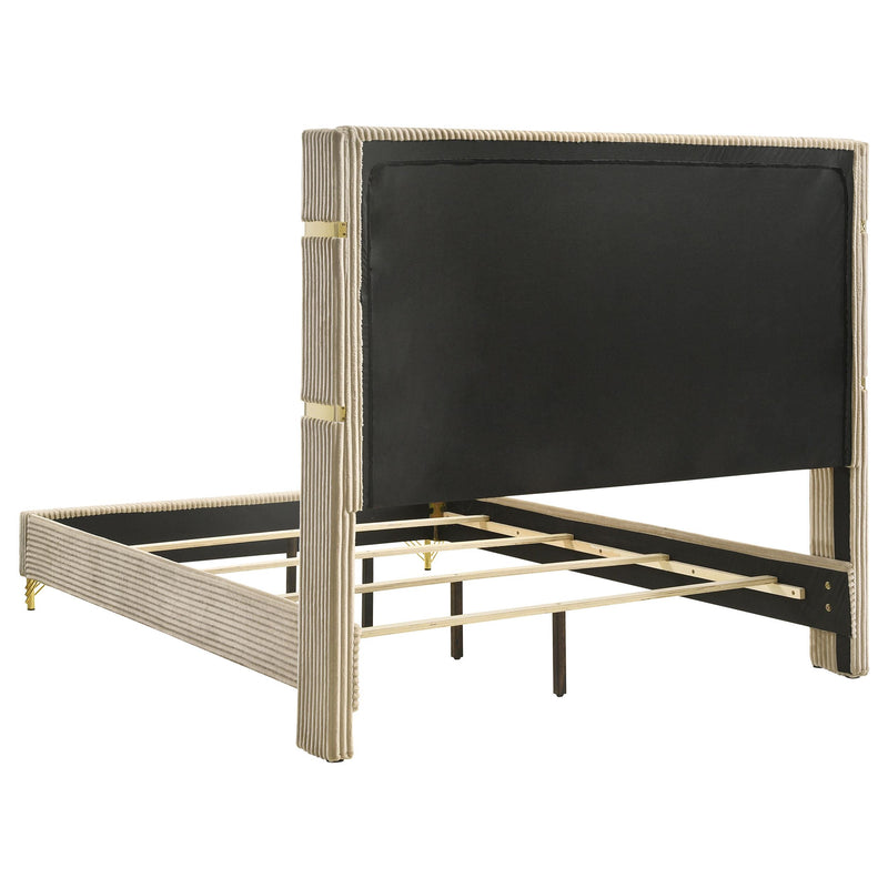 Lucia 5-piece Queen Bedroom Set Beige and White - detail 4