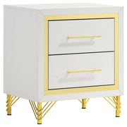 Lucia 5-piece Queen Bedroom Set Beige and White - detail 5