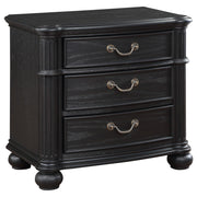 Celina 3-drawer Nightstand Black - alternate view