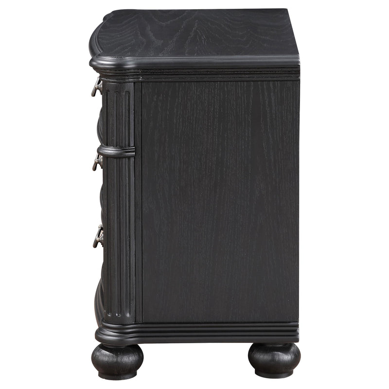 Celina 3-drawer Nightstand Black - detail 5
