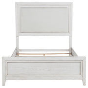 Marielle Queen Upholstered Panel Bed Distressed White - detail 4