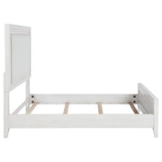 Marielle Queen Upholstered Panel Bed Distressed White - detail 6
