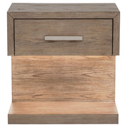 Kenora 1-drawer Nightstand Bedside Table Barley Brown - detail 3