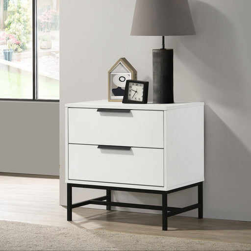 Sonora 2-drawer Nightstand Bedside Table White